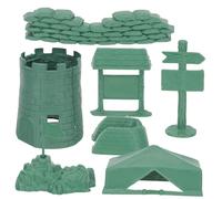 TOYANDONA 3 Ensembles Kit de Modélisme Militaire de Construction pour Garçon Fille et Adultes Accessoires de Scène pour Bac à Sable Jeu de Montage et Simulation de Guerre