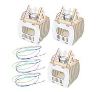 TOYANDONA 3 Ensembles Kit DIY Modèles Télécabine Bois pour Garçon Fille Puzzle Éducatif Manuel Favorise Créativité Apprentissage et Esprit sans Batterie