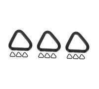 TOYANDONA 3 Ensembles Mousquetons Triangulaires Alliage Aluminium Lot de Clips De Carabiner Robustes pour Escalade Randonnée Et Camping Accessoire Pratique Et Durable pour 4 Pièces * 3