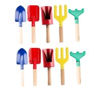 TOYANDONA 3 Ensembles Outils De Jardinage Pelle À Fleurs Fourche De Plantation Et Râteaux pour Accessoires De Jardinage Durables Et Pratiques 5 Pièces * 3