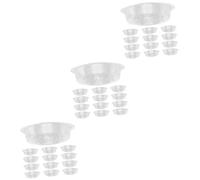 TOYANDONA 3 Ensembles Soucoupes De Plantes Transparentes Pet pour Pots De Fleurs Protection Fuites Eau Et Stockage Pratique pour Intérieur Et Extérieur 30 Pièces * 3