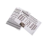 TOYANDONA 3 Feuilles Autocollants Pavés Miniatures Stickers Route Auto-adhésifs Briques pour Maquettes de Diorama Modèles Urbains et Paysages de Jardin