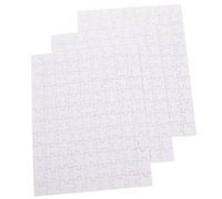 TOYANDONA 3 Feuilles Puzzle Vierge Bois pour Sublimation DIY à Personnaliser Accessoires pour Transfert Thermique et Création Artistique