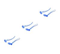 TOYANDONA 3 Paires Bouchons D'oreilles Étanches Pour Nager Sous Eau Enfants Filaire Accessoires De Natation Pour Femmes Bouchons D'oreille De Natation Étanches Baignade Corde Silicium Bleu