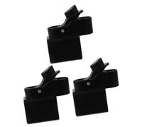 TOYANDONA 3 Pièces Accessoire de Poteau pour Auvent Noir en Plastique Résistant à l'usure Compatibilité Ajustable, pour Utilisation Extérieure et Voyages la Plage