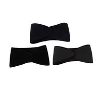 TOYANDONA 3 Pièces Bandeau Oreille Chaud Double Ajustable Unisexe Cache-oreilles Polaire pour Sport Extérieur Hiver Protection le Froid pour Hommes Femmes Noir Gris