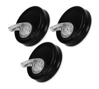 TOYANDONA 3 Pièces Bec Verseur pour Huile d'olive, Buse de Distribution D'huile, Couvercle de Bec Verseur Anti-Goutte, Fer et Acrylique, Noir, pour Sauce Soja, Vin, Maison et Restaurant