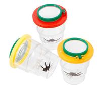 TOYANDONA 3 pièces Boîte Observation Insectes avec Loupe Agrandissante Ventilée Conteneurs Sécurisés pour Collecte et Exploration Scientifique Garçon Fille