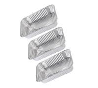 TOYANDONA 3 pièces Boîtes à Rôtir Aluminium avec Couvercle Résistantes Haute Température pour Barbecue Four Réfrigérateur Conteneurs Alimentaires pour Cuisson Stockage et Transport Plein