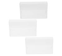 TOYANDONA 3 Pièces Boîtier de Cassette Vide en Abs Transparent, Résistant aux Rayures, Étui de Rangement pour Cassette Audio pour Organiser Votre Collection Musicale