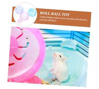 TOYANDONA 3 pièces Boule de Jeu pour Hamster Mini Balle Durable et Dexercice Portable pour Petits Animaux Aléatoire Couleur Aléatoire