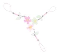 TOYANDONA 3 Pièces Breloque pour Téléphone en Résine Fleur de Cerisier, Dragonne Multifonction Résistante la Décoloration, pour Décorer Paquet à Dos et Clés USB