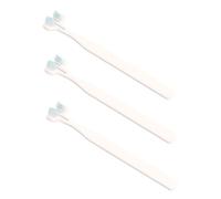 TOYANDONA 3 pièces Brosse à Dents Double Tête Souple pour Chiens Kit Nettoyage Dentaire pour Animaux Soin Bucco Dentaire Doux et Confortable Prévention des Maladies Orales
