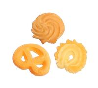 TOYANDONA 3 pièces Chic Cookie Adornments PVC Simulation Faux Biscuits Décor Photo Accessoires Garçon Fille
