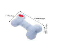 TOYANDONA 3 Pièces Chiot Interactif Peluche Douce Os à Mâcher avec Lavable pour Dents Sensibles Couleurs Pastel pour Jeux Intérieurs et Extérieurs