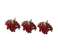TOYANDONA 3 Pièces De Ficelle Brochettes De Fruits Simulés Modèle De Faux Fruits Modèle De Fruits Réaliste Branches De Fruits Artificielles Plantoys Nourriture Bouquet De Fruits Plastique