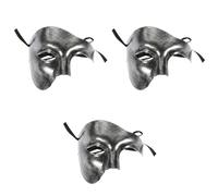 TOYANDONA 3 Pièces Demi Visage Un Masque Pour Les Yeux Style Rome Masques Boule De Dentelle Masques Mascarade D'or Princesse Masques Poison Moitié Articles De Abdos Femme Garçon