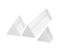 TOYANDONA 3 Pièces D'enseignement Optique Expérience Optique Triangulaires en Optique Arc-en-Ciel en Kit D'expérimentation Optique Transparent