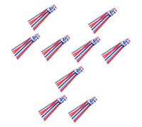 TOYANDONA 3 Pièces Drapeau Trachée Drapeau Jour Pendaison Indépendance National Quatrième D Décorations Manche à Air Du Jour De L'indépendance Manches à Air Drapeaux Des Etats Unis Plastique