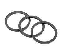 TOYANDONA 3 Pièces Entretoises de Vélo Fibre de Ensemble pour Tige de Direction Accessoires de Vélo Résistants à Usure