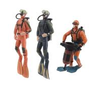 TOYANDONA 3 Pièces Figurines Plongeurs Flottants Décor Aquarium Créatif Ornements Réalistes pour Bassin Poissons Betta