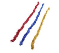 TOYANDONA 3 Pièces Guirlande Décorative Colorée Bande Scintillante à Suspendre pour Fête Mariage et Décoration Murale avec Rubans et Bleu