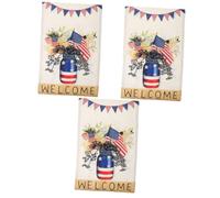 TOYANDONA 3 Pièces Jardin pour Décoration Patriotique Extérieur Bannière Indépendance Day pour Jardin