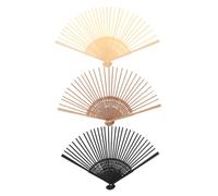 TOYANDONA 3 Pièces Kit Cadre Éventail Pliant DIY Portable Cadre Artisanal pour Création Éventails Traditionnels Chinois