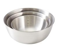 TOYANDONA 3 pièces Lot de Bols Mélangeurs Inox avec Échelle Grand Saladier Cuisine Résistant et Polyvalent pour Préparation Fouettage et Cuisson Compatible Induction et Gaz