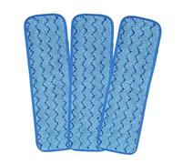 TOYANDONA 3 pièces Lot Lingettes Microfibres Réutilisables pour Balai Plat Têtes de Serpillière Lavables et Remplaçables Nettoyage Sols Durs Compatible Bois Carrelage Stratifié
