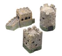 TOYANDONA 3 Pièces Micro Modèles Résine Décorations Miniatures Européen et de Chine pour Table de Sable