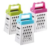 TOYANDONA 3 pièces Mini Râpe à Fromage Inox Trancheuse Légumes et Pommes de Terre Râpe Multifonction Anti Poignée Antidérapante Outils Compacts pour Cuisine Quotidienne