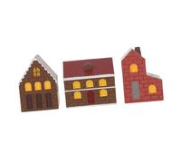 TOYANDONA 3 Pièces Miniature Japanese Style Cottage Houses Resin Fairy Garden Ornaments for Plant Flower Pots Micro Landscape Garden Decoration