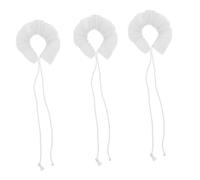 TOYANDONA 3 Pièces Miniature Retro Doll Collars for Dolls Vintage Tiny Collar Ornaments Soft Lightweight Dress Up Accessories for Collectible Plush Toys