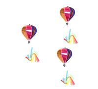 TOYANDONA 3 Pièces Montgolfière Colorée Éolienne Décorative à Suspendre pour Jardin Extérieur Spinner de Vent Pratique Attrayant pour Aménager Votre