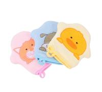 TOYANDONA 3 Pièces Moufles de Bain pour Garçon et Filles en Éponge Douce Design Cartoon, Exfoliation Légère et Lavage Délicat, Accessoires Essentiels pour Bébé et Garçon et Filles