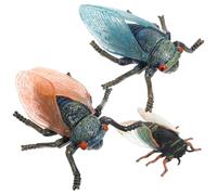 TOYANDONA 3 Pièces Ornement de Cigale Modèle Insecte Décoratif Abs | Style Rétro Élégant, Finition Délicate et Créative, Objet Pratique pour Jardin, Vitrine ou Collection