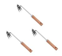 TOYANDONA 3 Pièces Outils De Désherbage Tireur Extracteur à Main Suppression Poignée Herbe Extracteur Amovible Déracinement Outil D'extraction pour Extracteurs Outil De Désherbage en Bois