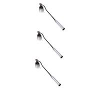 TOYANDONA 3 Pièces Pelle De Désherbage Pelouse Râteau Devoir Jardinage Déracinement Main Solide à Nouveau Outil Portable du Jardin Outil De Dissolvant Manuel Outil De Jardin Houe Acier