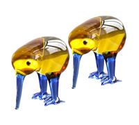 TOYANDONA 3 Pièces Sculpture Objet Cristal pour Salon Décorative Représentant Un Coucou Capturant Une Proie Art Animalier Mignon pour Chambre Garçon Fille