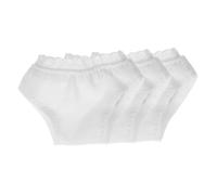 TOYANDONA 3 Pièces Short Filles Nuisettes Accessoires de poupée ma Vie poupée Filles Scintillantes Faire Semblant de Culotte poupée Slip Jouets en Tissu Blanche