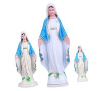 TOYANDONA 3 Pièces Statue Notre Dame Résine Sculpture Catholique Décorative Compacte Ornement Artistique pour Bureau et Intérieur Design Classique