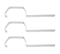 TOYANDONA 3 Pièces Support de Gouttière et Résistance aux Intempéries en Fer Robuste Installation Facile Argentés pour supports de Fixation Extérieurs de Gouttières de Toit