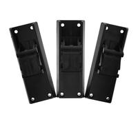 TOYANDONA 3 Pièces Support de Mât de Drapeau Mural Noir Angles Réglables, Léger en Plastique 12,8x4,6x3,5 Cm, Diamètre Intérieur 1, 5 Positions, pour Jardin et Extérieur