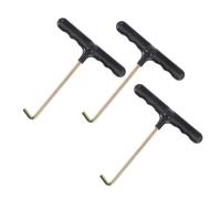 TOYANDONA 3 pièces Tendeurs de Lacets de Chaussures Tire Lacets Portables Forme de Ergonomique avec Poignée Antidérapante pour Chaussures de Sport et Sécurité