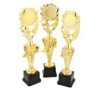 TOYANDONA 3 Pièces Trophée Étoile Cinq Branches pour Sports, 2ème 3ème | Structure Modulaire, Plastique Léger 36x9,5x7,2cm, Cérémonies Scolaires et Tournois