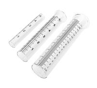 TOYANDONA 3 Pièces Tube à essai de jauge de Pluie mais de Pluie à l'extérieur pluviomètre pour Le Jardin Cylindre pluviometre Verre Tube de Pluie de Pluie Transparente Outil pluviomètre