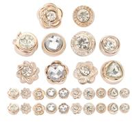 TOYANDONA 30 pièces Broches Rhinestone Épingles de Pudeur pour Vêtements Femmes Décorations Élégantes pour Pulls Robes et Cardigans Accessoires Pratiques et Stylés