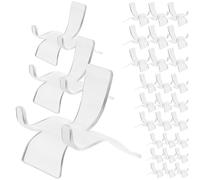 TOYANDONA 30 Pièces Chevalet en Acrylique Transparent Mini | Structure Simple, Montage Facile, Stabilité Ferme, Forte Capacité Portante, Assemblage Autonome, Usage Exposition et Affaires