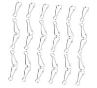 TOYANDONA 30 pièces Crochets Ressort Acier Inoxydable Résistants et Réutilisables Boucles Clips pour Drapeaux Accessoires Extérieurs Polyvalents pour Poteaux de Drapeau
